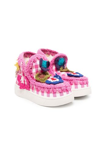 Mou Kids summer eskimo high-top sneakers - Rosa