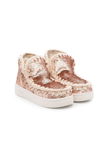 Mou Kids sequinned summer eskimo boots - Rosa