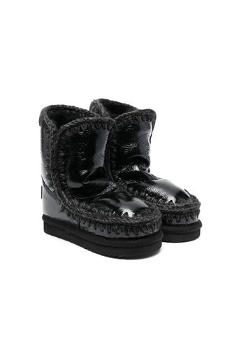 Mou Kids Stivali con fodera in shearling - Nero