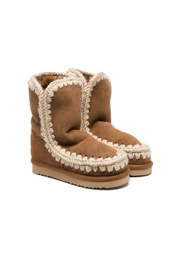 Mou Kids Eskimo suede ankle boots - Marrone