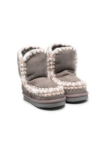 Mou Kids Eskimo suede ankle boots - Grigio