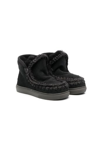 Mou Kids sheepskin ankle boots - Nero