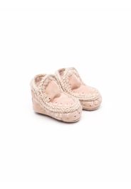 Mou Kids knitted border boots - Rosa