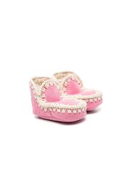 Mou Kids Summer Eskimo organic-cotton boots - Rosa