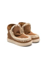 Mou Kids suede eskimo boots - Marrone