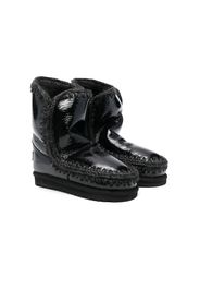 Mou Kids shearling-lined leather boots - Nero