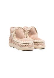 Mou Kids chunky suede boots - Marrone