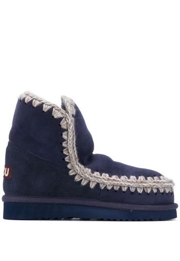 Eskimo crochet-stitch ankle boots