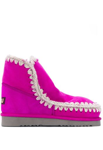 Eskimo crochet-stitch ankle boots