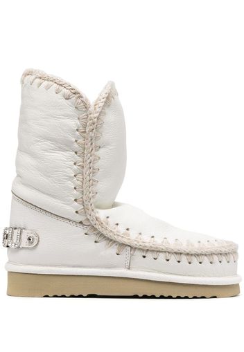 embellished logo snow boots