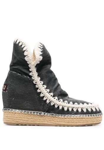 Mou denim espadrille boots - Nero