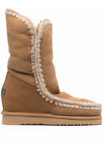 Mou chunky sheepskin boots - Toni neutri