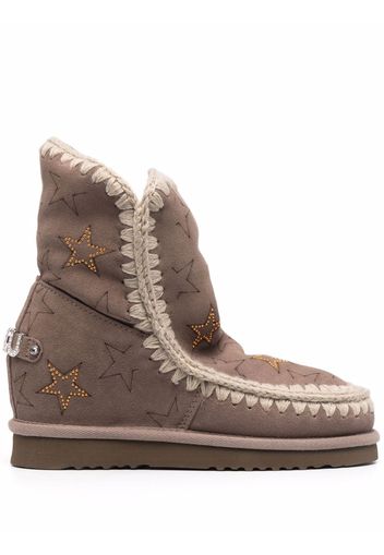 Mou Eskimo star-print boots - Grigio