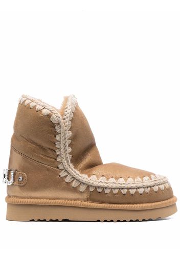 Mou rhinestone embellished Eskimo boots - Marrone