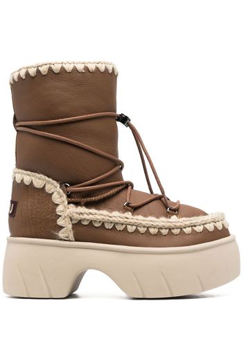 Mou chunky padded snow boots - Marrone