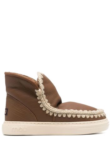 Mou chunky slip-on boots - Marrone