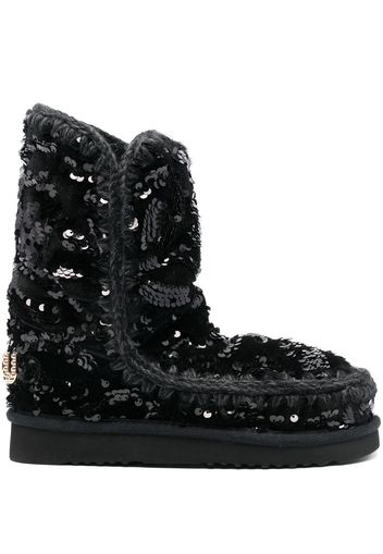 Mou Eskimo sequin-embellished boots - Nero