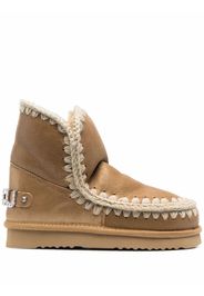 Mou Eskimo metallic ankle boots - Marrone