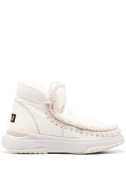 Mou crochet stitch-trim sneaker boots - Bianco