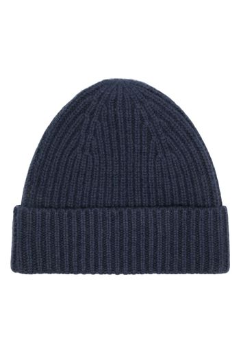 MOULETA ribbed cashmere beanie - Blu