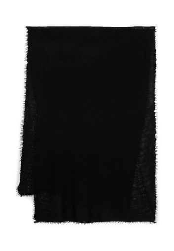 MOULETA fine-knit cashmere scarf - Nero