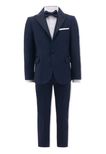 Moustache peak lapel suit set - Blu