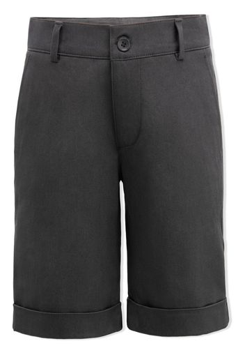 Moustache tailored knee-length shorts - Grigio