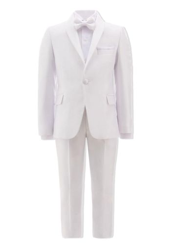 Moustache shawl lapel suit set - Bianco