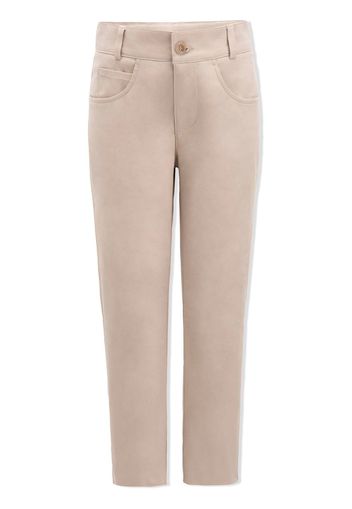 Moustache tailored stretch-cotton trousers - Toni neutri