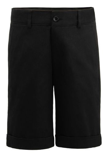 Moustache tailored knee-length shorts - Nero