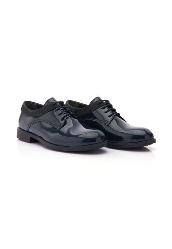 Moustache Oxford con lacci - Blu