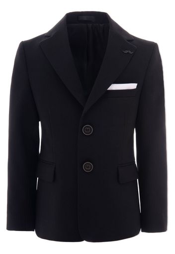 Moustache Blazer con revers a lancia - Nero