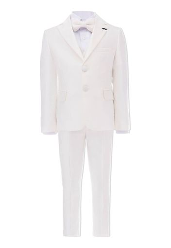 Moustache tuxedo four-piece suit - Bianco