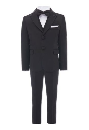 Moustache tuxedo four-piece suit - Nero
