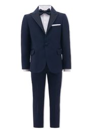 Moustache peak lapel suit set - Blu
