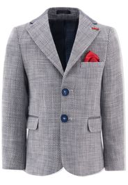 Moustache single-breasted blazer - Grigio