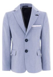 Moustache twill tailored blazer - Blu