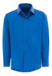 Moustache solid-color dress shirt - Blu