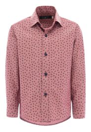 Moustache dandelion-print dress shirt - Rosso