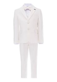 Moustache tuxedo four-piece suit - Bianco