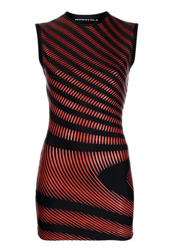 Mowalola candy-stripe tube dress - Nero