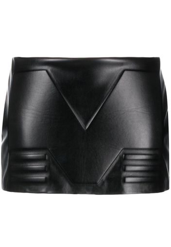 Mowalola embossed faux-leather miniskirt - Nero