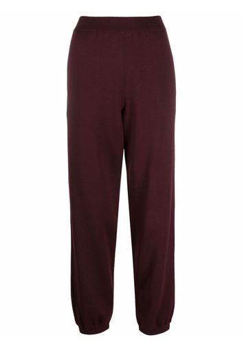 MRZ knitted straight-leg track pants - Rosso