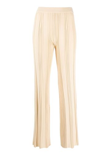 MRZ pleated-detail straight-leg trousers - Toni neutri