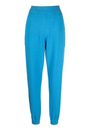 MRZ elasticated-waistband tapered track pants - Blu