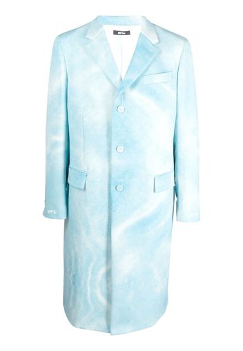 MSFTSrep graphic-print coat - Blu