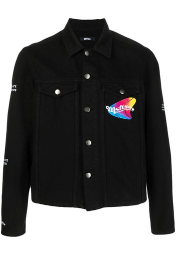 MSFTSrep logo-print denim jacket - Nero