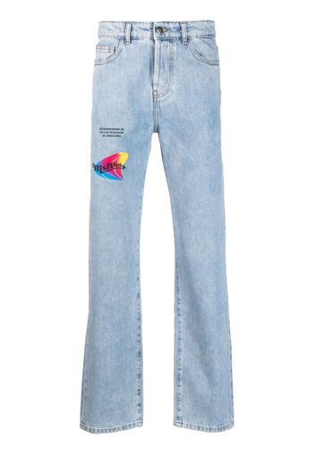 MSFTSrep Jeans dritti con applicazione logo - Blu