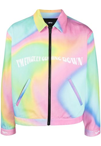 MSFTSrep Trippy Summer slogan-print jacket - Rosa