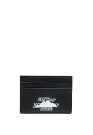 MSFTSrep logo-print card holder - Nero